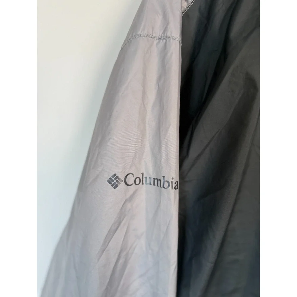 Columbia Men's 2XL Grey College Football Playoff‎ Full-Zip Hooded Windbreaker